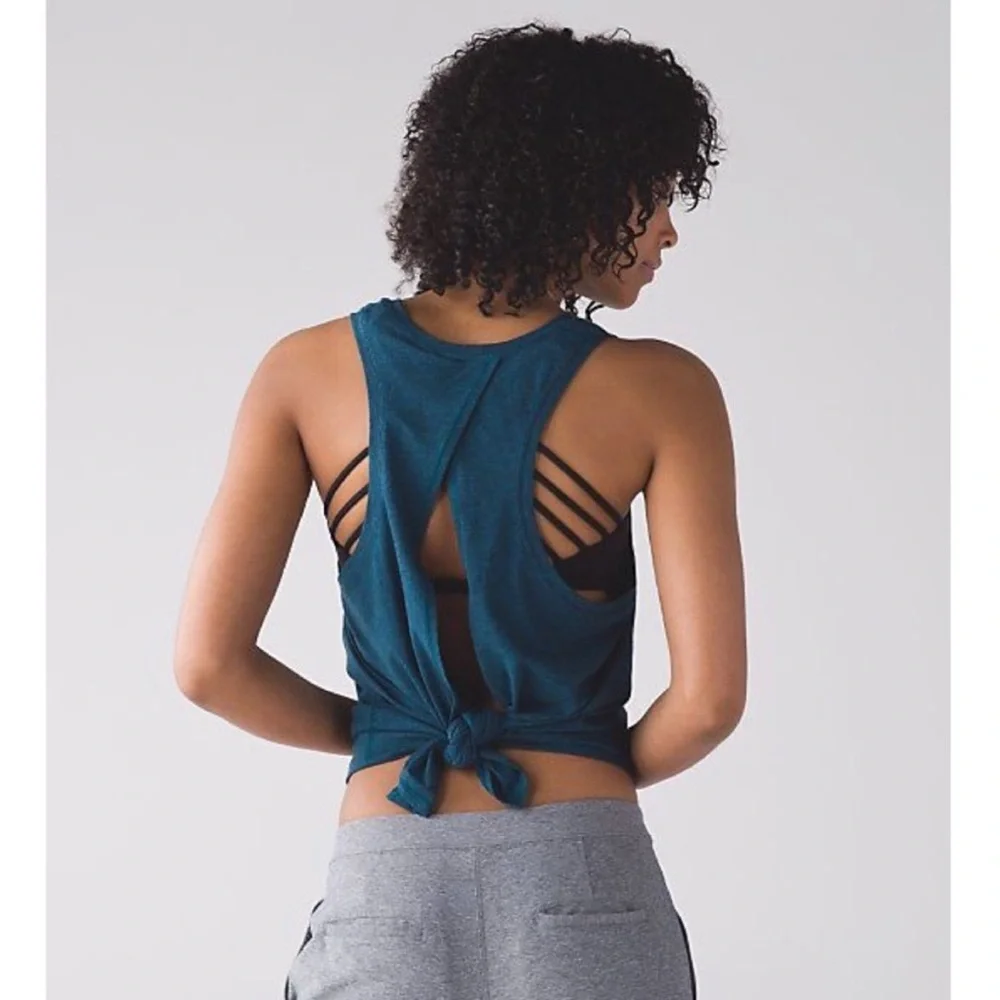 Lululemon All Tied Up Sleeveless Tank Top Alberta Lake Teal
